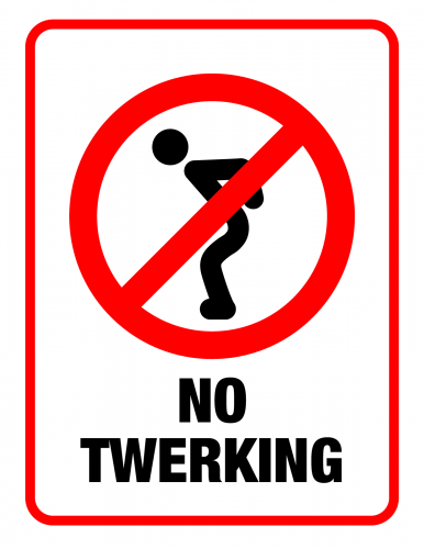 No Twerking Poster Thumbnail