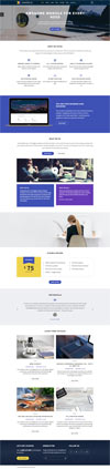 Generic-looking website template