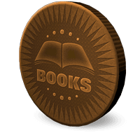 3-D Coin image with the words Book Design