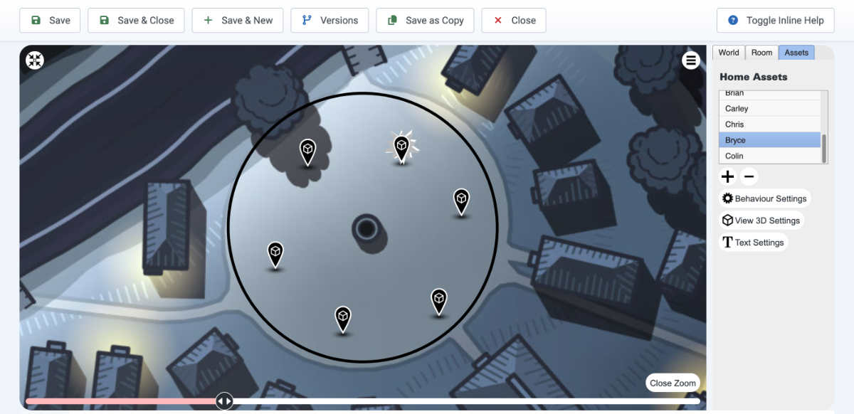 Joomla interface for plotting your assets on a map