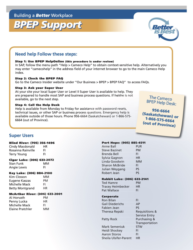 Cameco Procure To Pay Workshop booklet p6