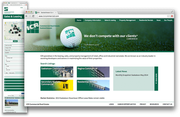ICR Commercial Real Estate Website
