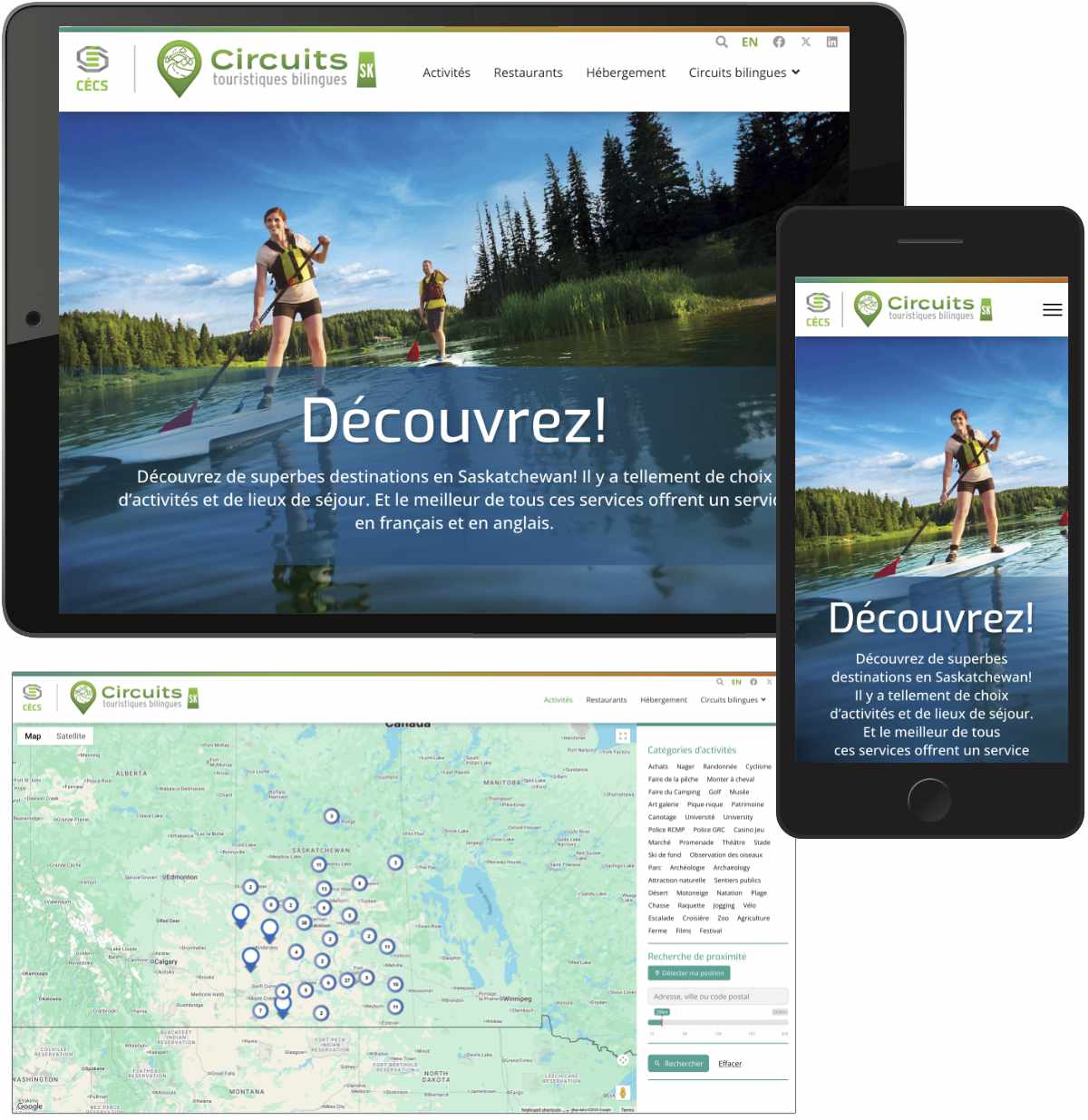 CÉCS Tourism Website Joomla Website Design