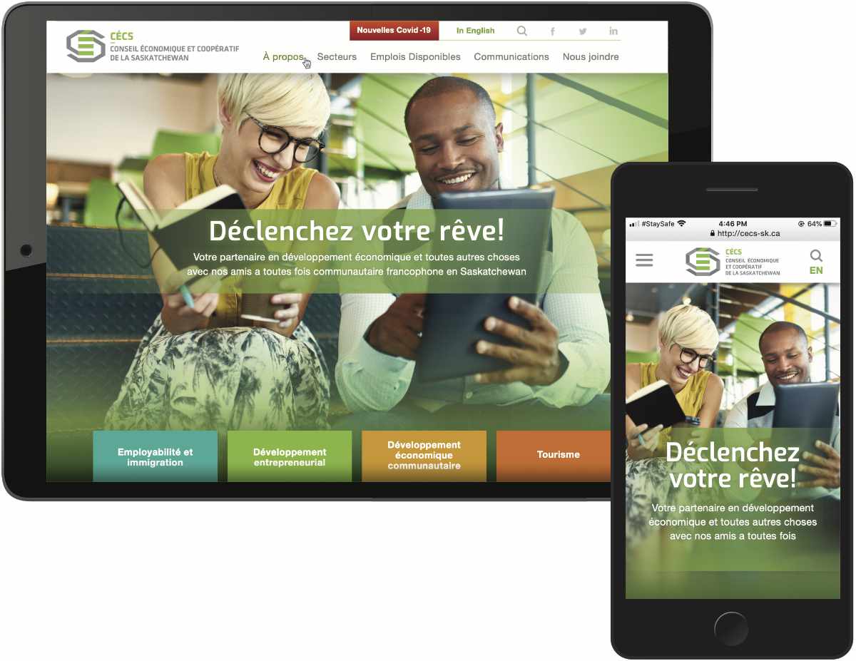 CÉCS Website Joomla Template Design